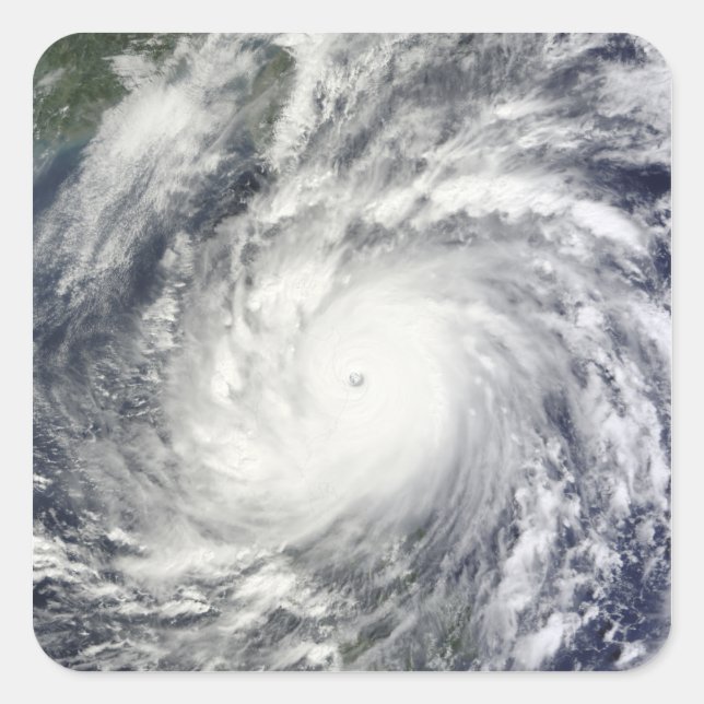 Sticker Carré Typhon Megi (Devant)