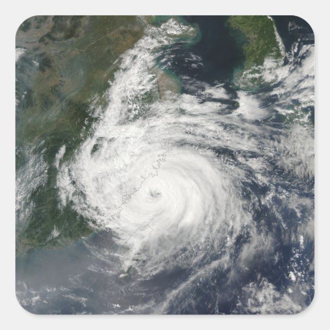 Sticker Carré Typhon Sinlaku (Devant)