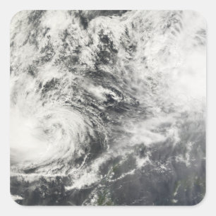 Sticker Carré Typhoons Mitag et Hagibis