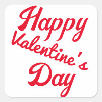 Typographie rouge Heureuse Sainte-Valentin