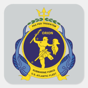 Sticker Carré U.S.S. Orion AS-8 Pax Par Tridentem