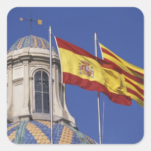 Sticker Carré UE, Espagne, Catalogne, Palau de la Generalitat.