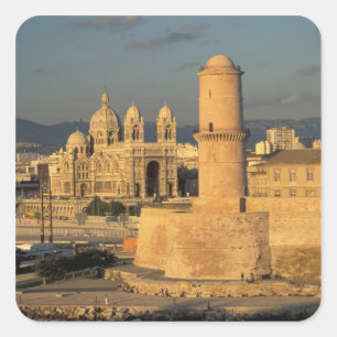 Sticker Carré UE, France, Provence, Bouches-du-Rhône,