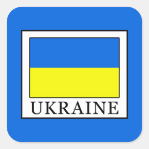 Sticker Carré Ukraine