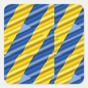 Sticker Carré Ukraine bleue et jaune Inspirations Paix pas de gu