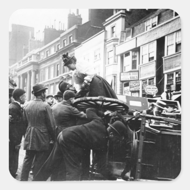 Sticker Carré Un accident de rue (Devant)