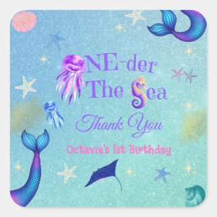 Sticker Carré Un an après le premier anniversaire de la mer