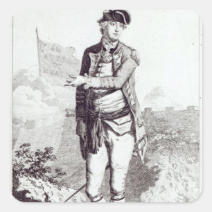 Sticker Carré Un appel au ciel', portrait du général Lee