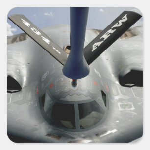 Sticker Carré Un avion de l'esprit B-2 obtenant en position