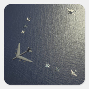 Sticker Carré Un avion Stratofortress B-52 de l'US Air Force