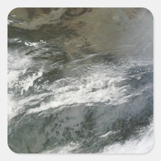 Sticker Carré Un brouillard sur la Chine (Devant)