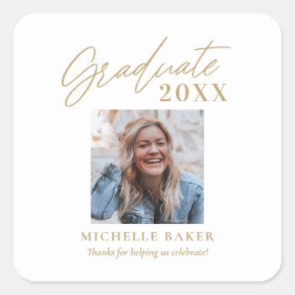 Sticker Carré Un Charme sans effort Editable Couleur Graduation
