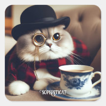 Un chat portant un monocle