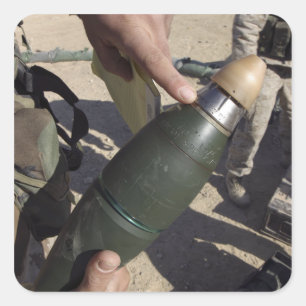 Sticker Carré Un chef d'équipe indique un délai