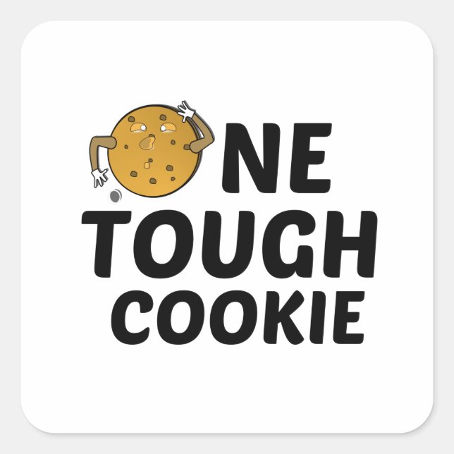 STICKER CARRÉ UN COOKIE DIFFICILE (Devant)