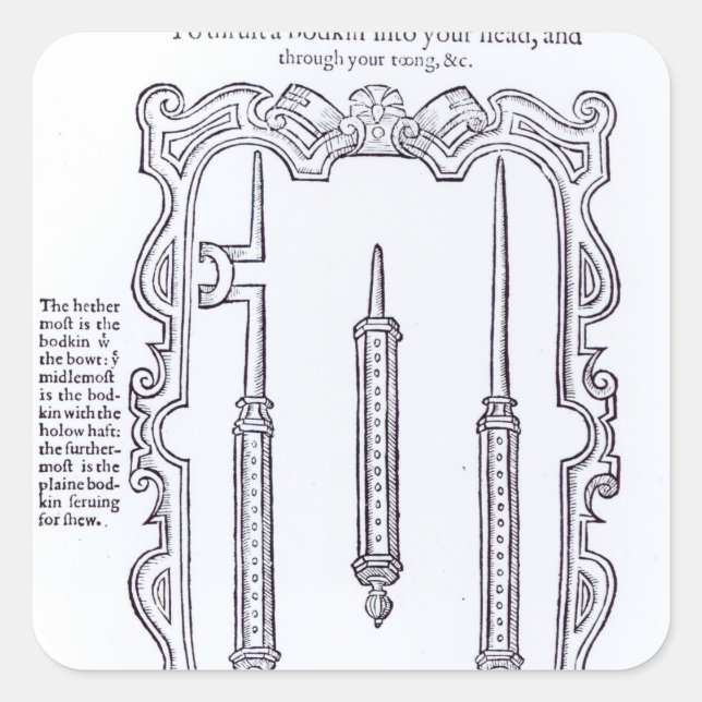 Sticker Carré Un coup magique (Devant)