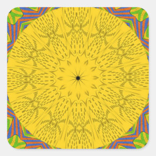 Sticker Carré Un décor doré incomparable.