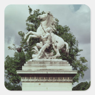 Sticker Carré Un des deux "chevaux marneux", 1739-45