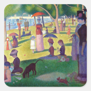 Sticker Carré Un dimanche après-midi à La Grande Jatte par Seura