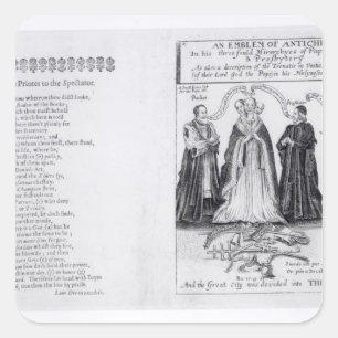 Sticker Carré Un emblème de l'Antichrist