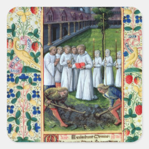 Sticker Carré Un enterrement