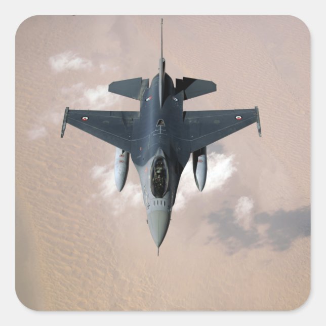 Sticker Carré Un F-16 émirati (Devant)