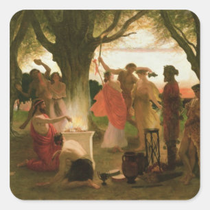 Sticker Carré Un festival grec