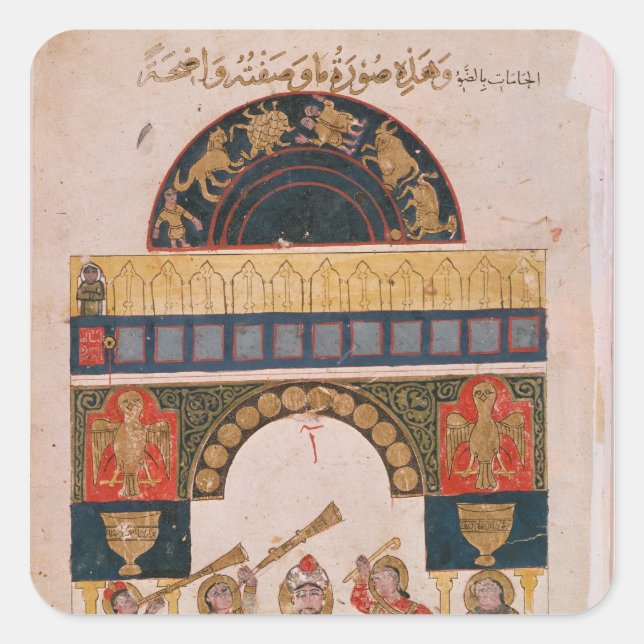 Sticker Carré Un graphique astrologique indien (Devant)