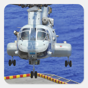 Sticker Carré Un hélicoptère de chevalier de mer de CH-46E