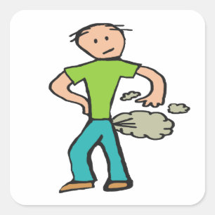 Sticker Carré Un homme à la farine