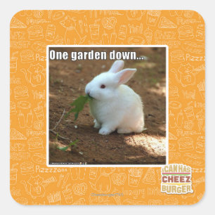 Sticker Carré Un jardin �