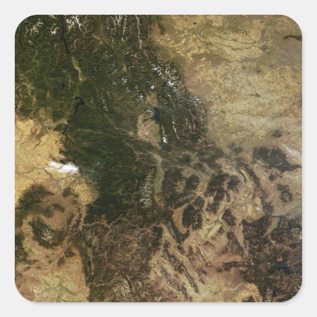 Sticker Carré Un jour relativement clair (Devant)