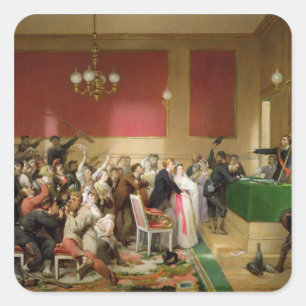 Sticker Carré Un Mariage de la Commune de Paris de 1871