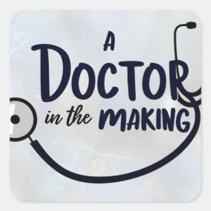Sticker Carré Un médecin en préparation