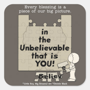 Sticker Carré Un morceau de la grande image