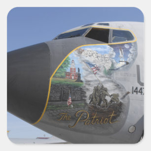 Sticker Carré Un nez patriotique de KC-135