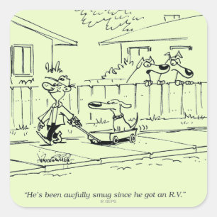 Sticker Carré Un nouveau tour