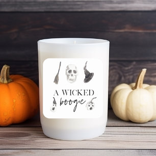 Sticker Carré Un petit boogie   Bonne Halloween