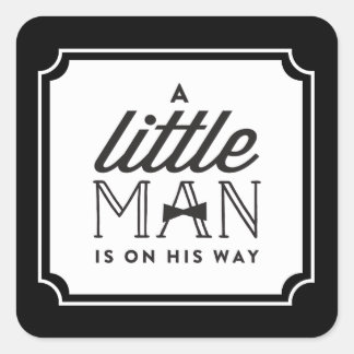 Sticker Carré Un Petit Homme Est En Route Collette Garçon Baby S