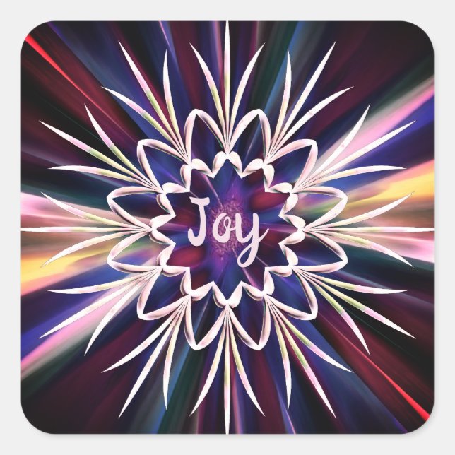 Sticker Carré Un peu de lumière ! (Devant)