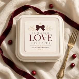Sticker Carré Un peu plus d'amour pour la fête de Thanksgiving t
