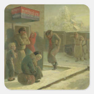 Sticker Carré Un Pub