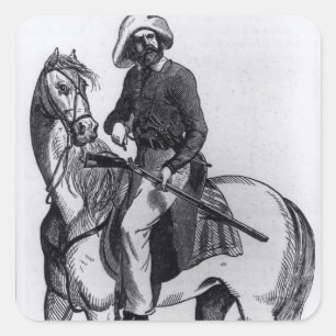 Sticker Carré Un Ranger Texas