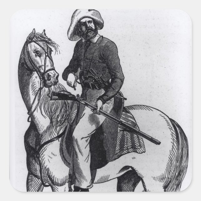 Sticker Carré Un Ranger Texas (Devant)