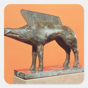 Sticker Carré Un sanglier, de Neuvy-en-Sullias