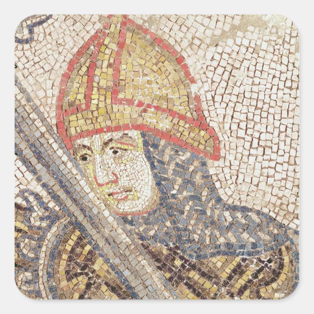 Sticker Carré Un soldat avec une épée (Devant)