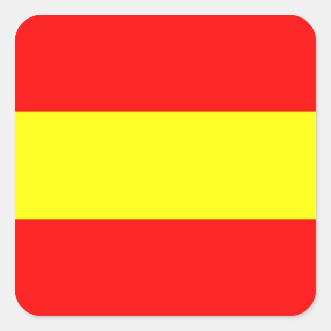 Sticker Carré un symbole de l'alphabet nautique maritime (Devant)