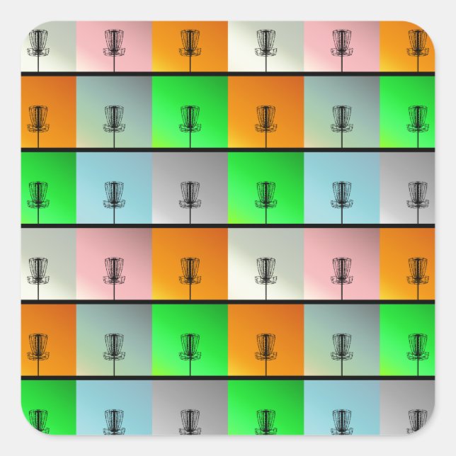 Sticker Carré Un tas de paniers (Devant)