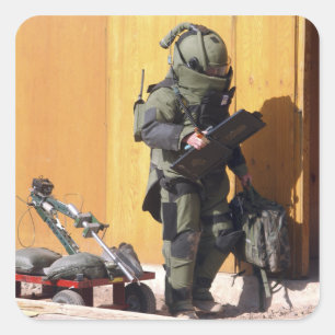 Sticker Carré Un technicien