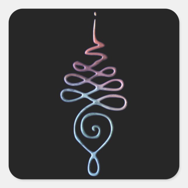 Sticker Carré Unalome 1 (Devant)